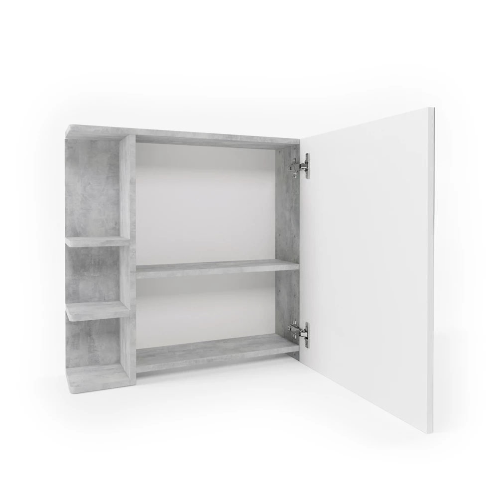 Badspiegelschrank Fynn Beton 79.6 x 64 cm Vicco