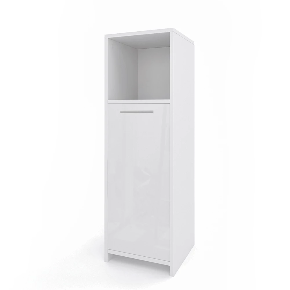 Midischrank Kiko Weiß Hochglanz/Weiß 30 x 95 cm Vicco