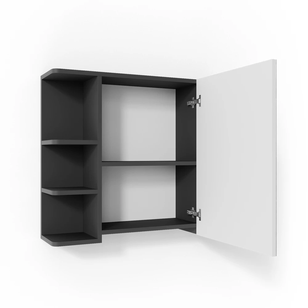 Badspiegelschrank Fynn Anthrazit 79.6 x 64 cm Vicco