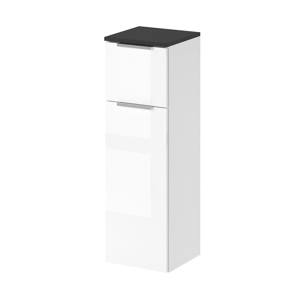 Midischrank Otis Weiß Hochglanz 30 x 95 cm Vicco