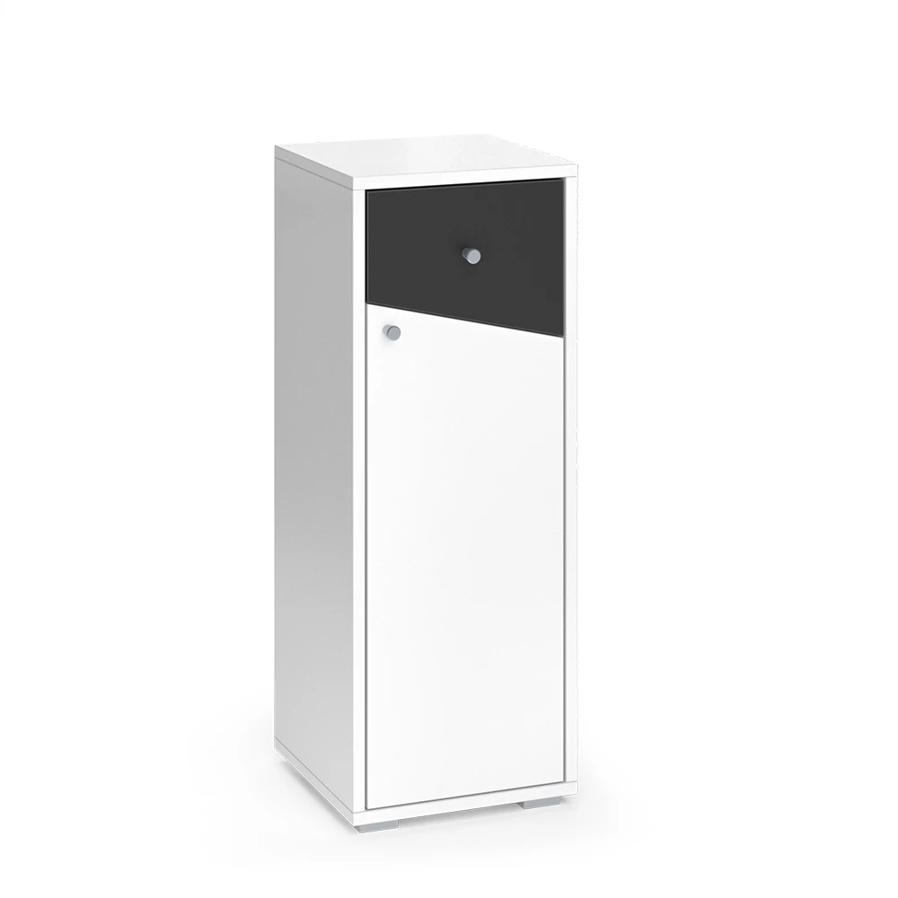 Midischrank Irida Anthrazit/Weiß 30 x 81 cm Vicco