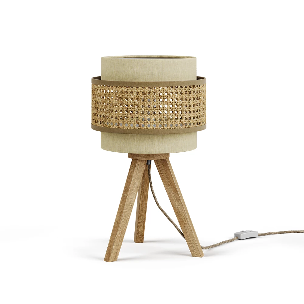 Tischlampe Morten Creme 26 x 45 cm mit Standfuß Vicco