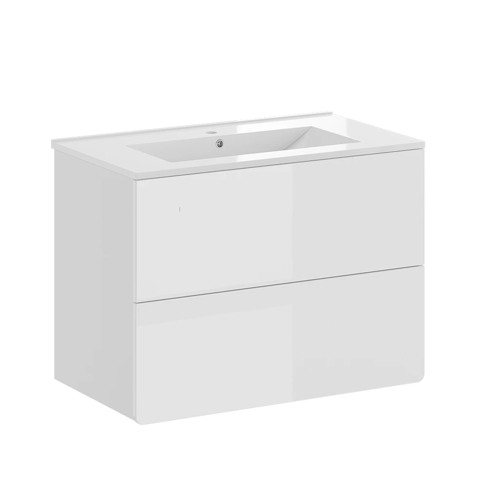 Waschbeckenunterschrank Izan Weiß 2 Teile Vicco