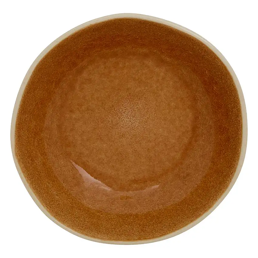 Tiefer Teller "Wonja" Keramik, D.18,8 cm, Gelb