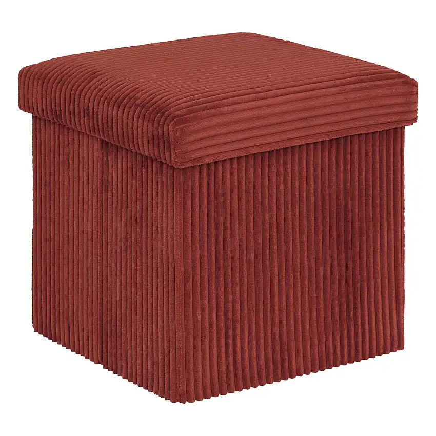 Klappbarer Pouf "Arum" Bernstein, 38x38 cm