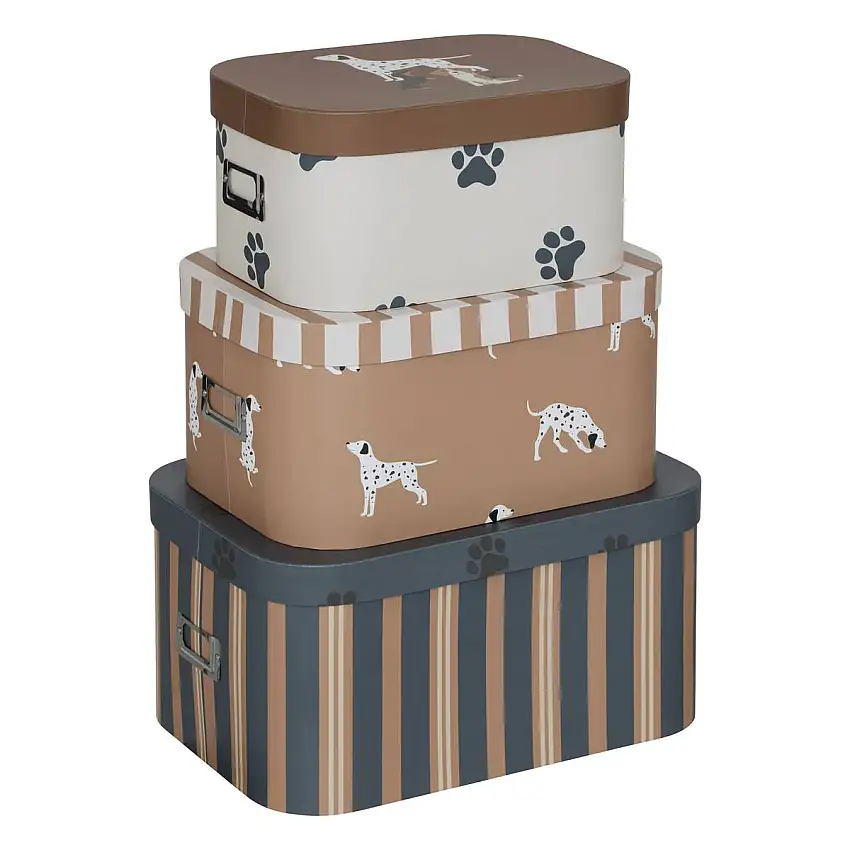 Set von 3 "Scott"-Boxen 36,8x19 cm