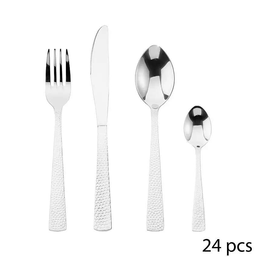 24-teiliges Besteckset "D'Oro" Silber