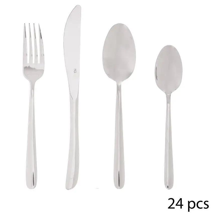 24-teiliges Besteckset "Orba" Silber
