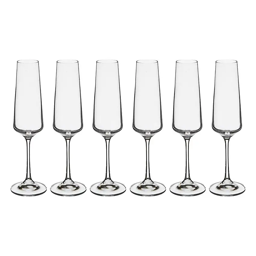 6er-Set Sektgläser "Selenga" 160 ml, Transparent