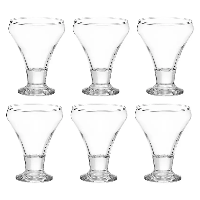 Set mit 6 Eisbechern "Gelo" 305 ml, Transparent