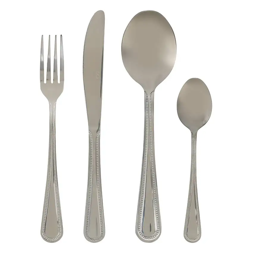 24-teiliges Besteckset "Perle" Silber