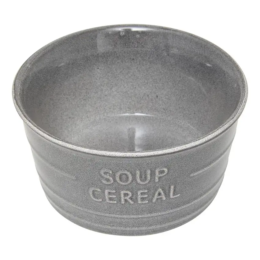 Schüssel "Cafe" 500 ml, Steingut, Blaugrau