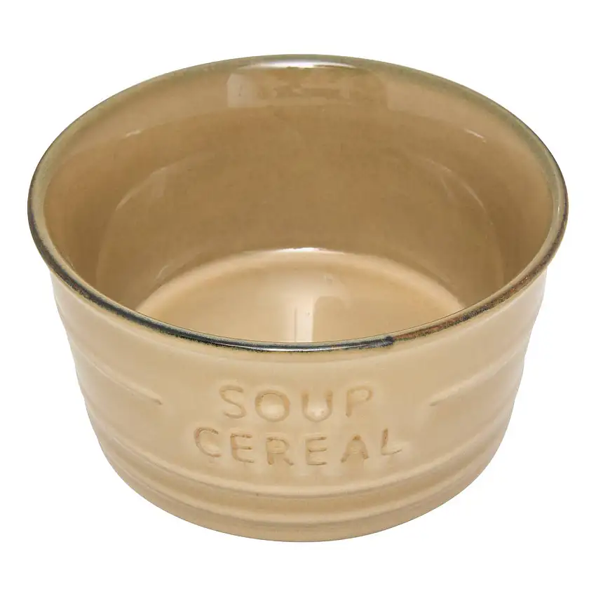 Schüssel "Cafe" 500 ml, Steingut, Beige