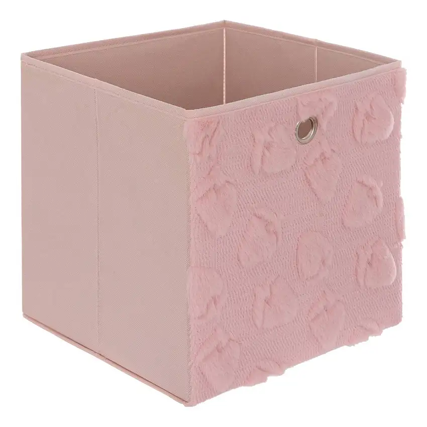 Kinder-Aufbewahrungskorb "Fraci" Rosa, 30x30 cm