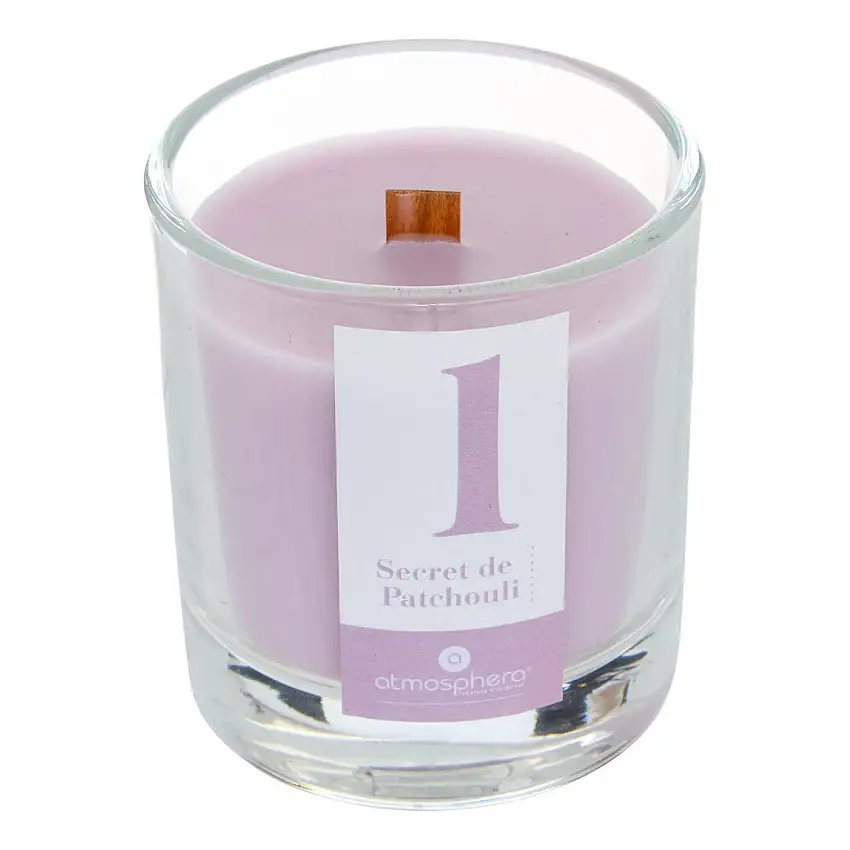 Duftkerze rund "Numia" Blumenduft, Patchouli, 180g