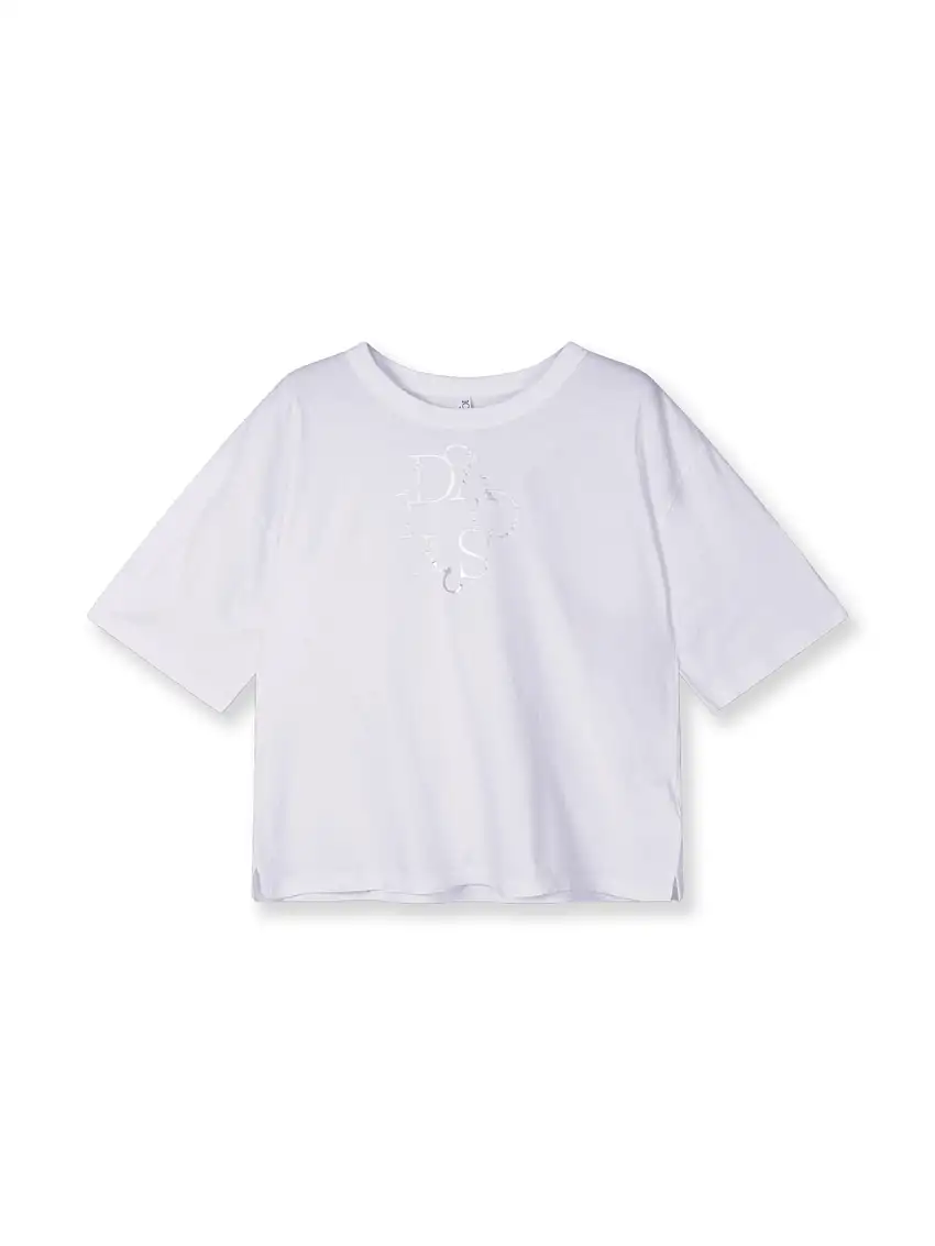 10 Days - Shirt mit curly Logo weiß