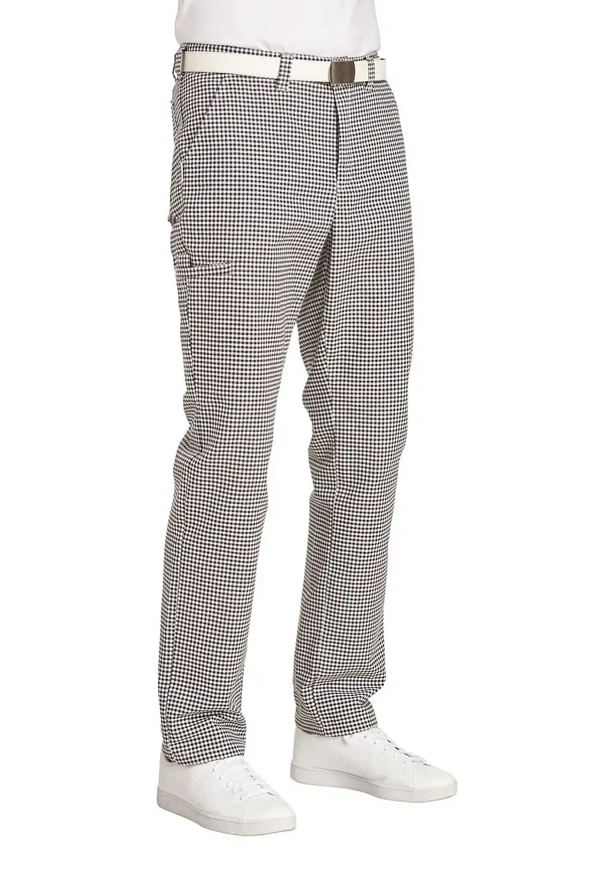 Koch-/Bäckerhose schwarz / weiß-pepita 12/7460