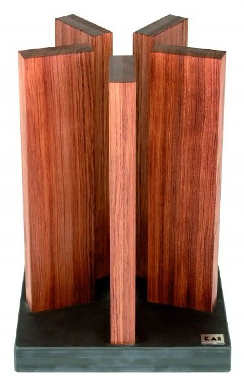 KAI Magnet-Messerblock "Stonehenge" RedWood/Granit