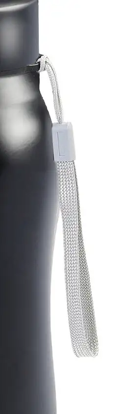 Trinkflasche 1 Liter Schwarz 7,5x29x7,5 cm