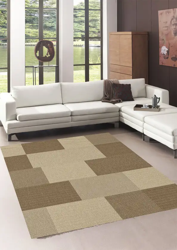 Flachgewebe Teppich Maestro 60x110 cm beige/braun