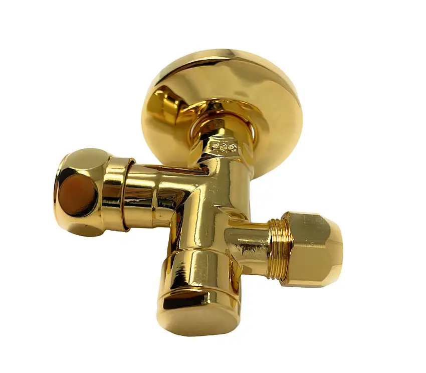 Eckventil mit Filter, Gold