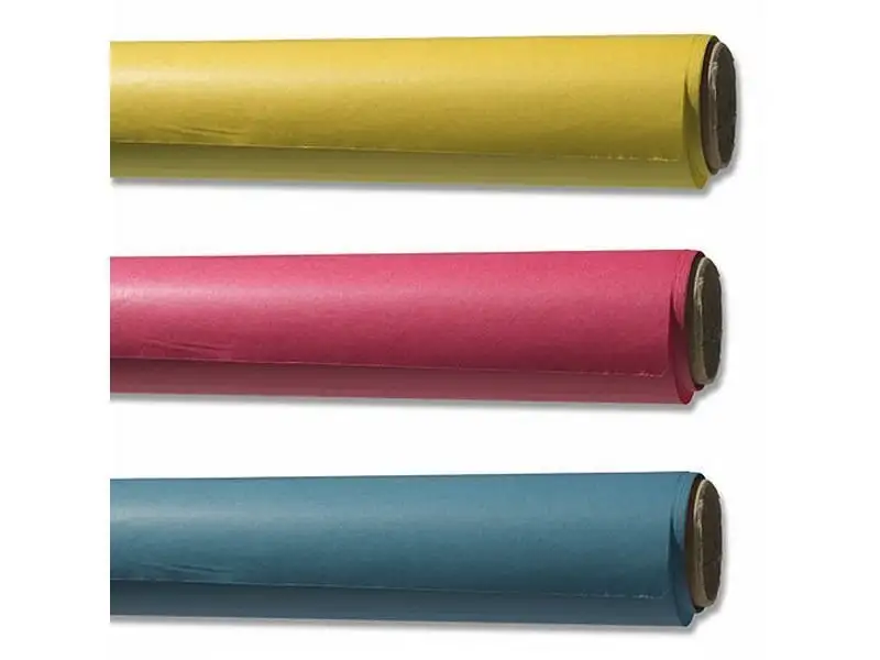 Blumenseide Rollen, farbig, nassfest