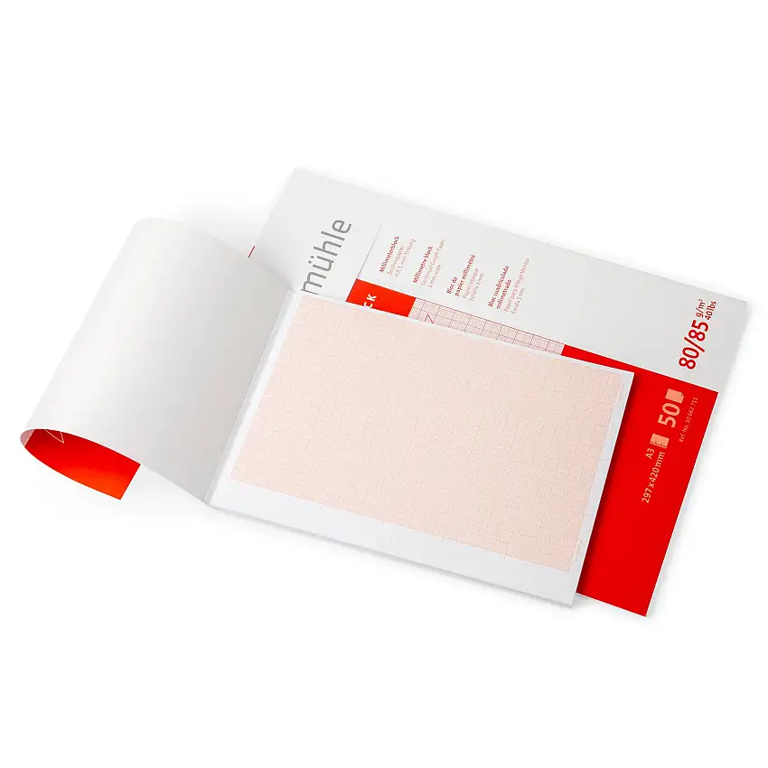 Hahnemühle Millimeterpapier Block, 80 g/m²