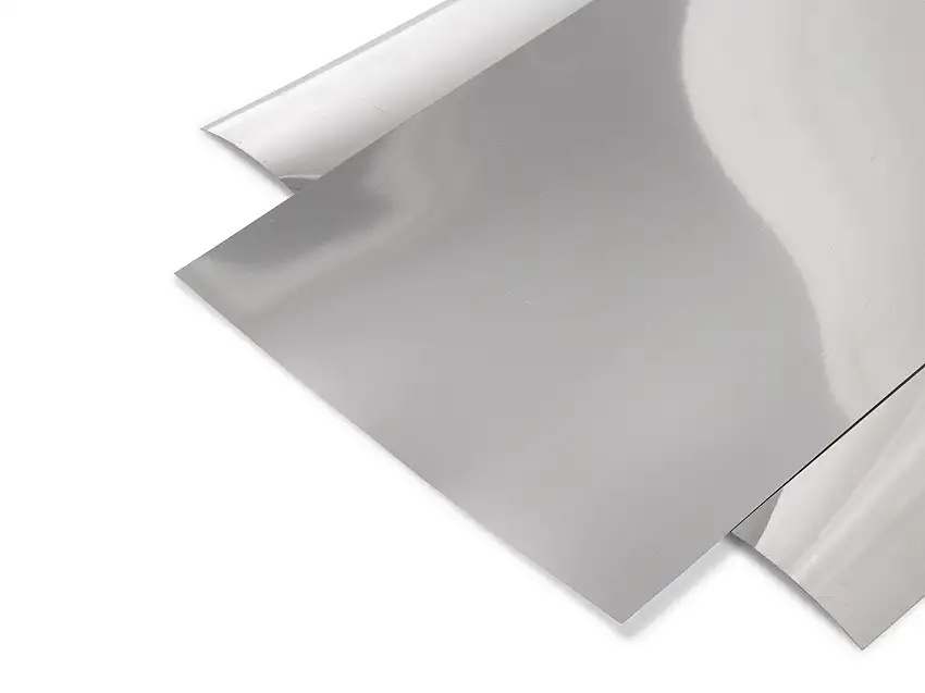PVC-hart Spiegelfolie, silber, glatt