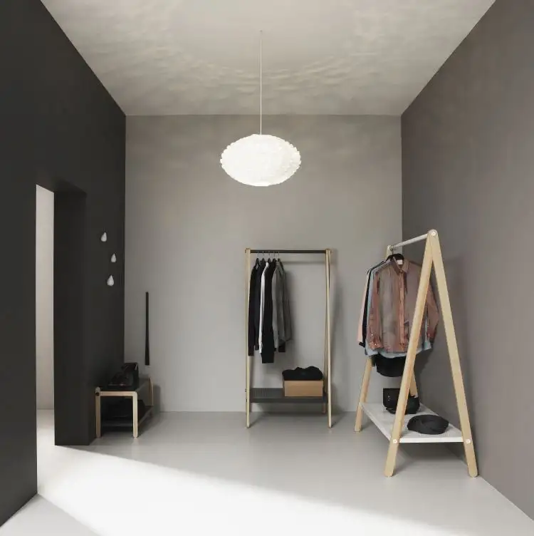 Normann Copenhagen Toj Kleiderständer groß – Grau H 160 x L120 x T 59,5