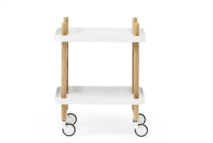 Normann Copenhagen Block Rolltisch H: 64 cm – Weiß