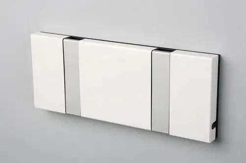 KNAX horizontaler 2 Garderobenständer L: 19,7 cm – Weiß/Grau