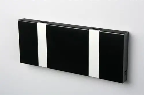 KNAX horizontaler 2 Garderobenständer L: 19,8 cm – Schwarz/Grau