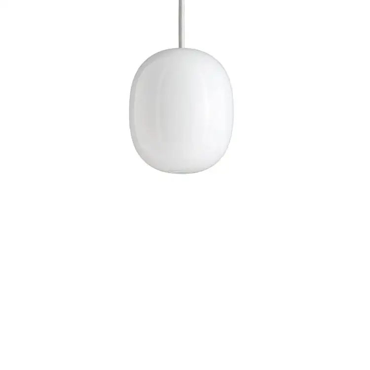 Piet Hein Superegg 200 Anhänger Ø: 16,8 cm – Opal/weiße Kordel