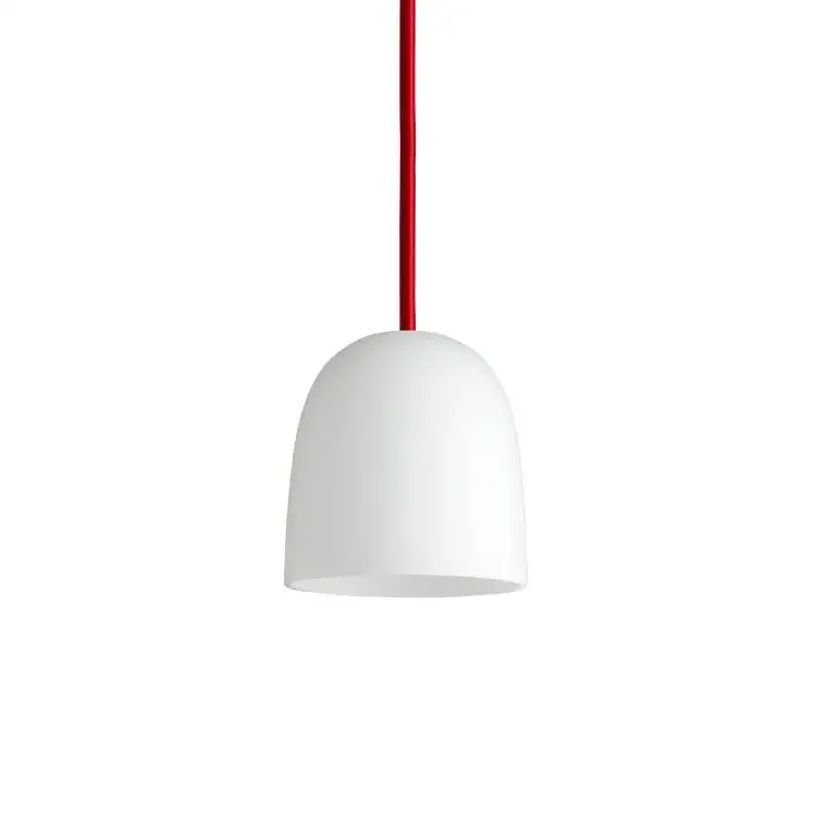 Piet Hein Super 115 Anhänger Ø: 11,5 cm – Opal/Rote Kordel
