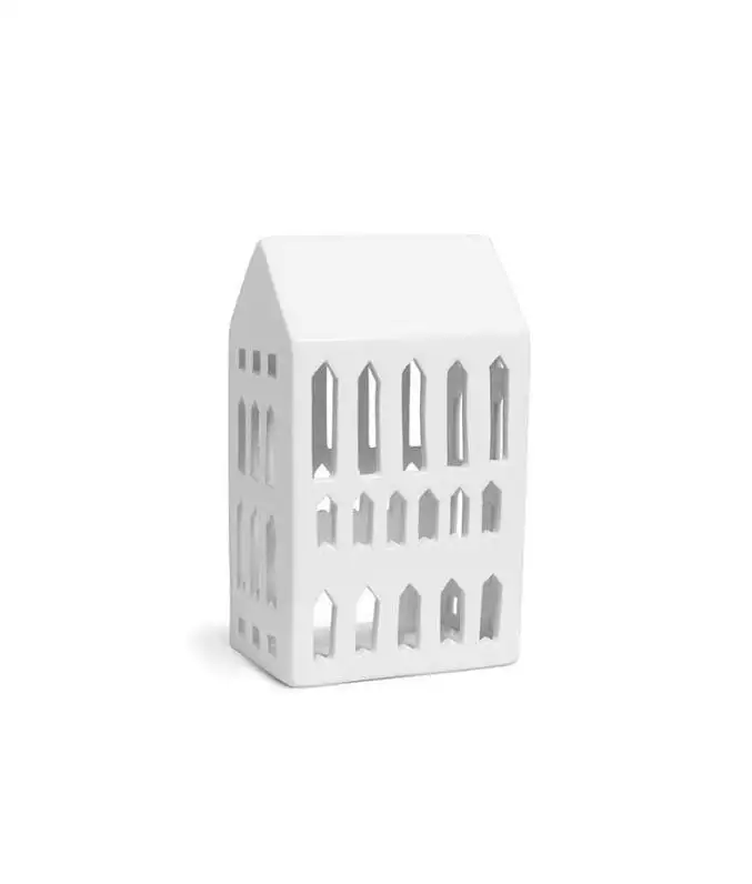 Kähler Urbania Leuchtturm Kirche H: 18 cm - Weiß