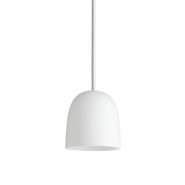 Piet Hein Super 115 Anhänger Ø: 11,5 cm – Opal/weiße Kordel