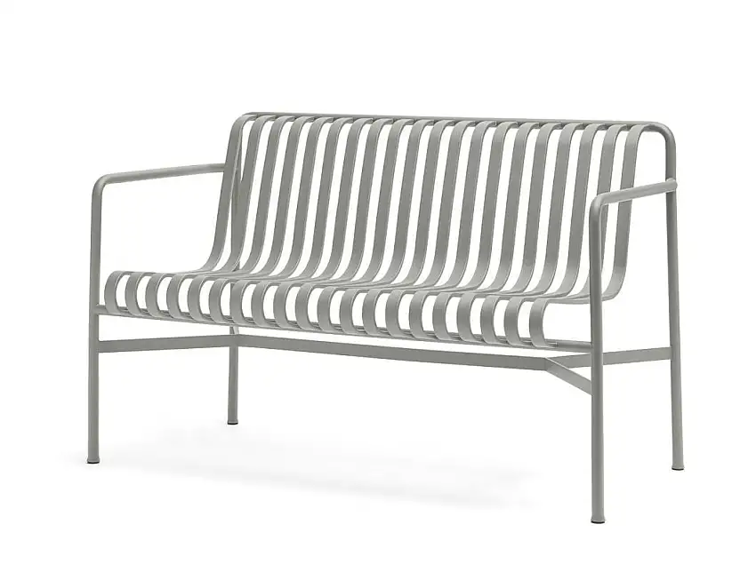 HAY Palissade Esszimmerbank L: 128 cm – Himmelgrau
