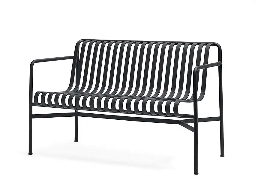 HAY Palissade Esszimmerbank L: 128 cm – Anthrazit