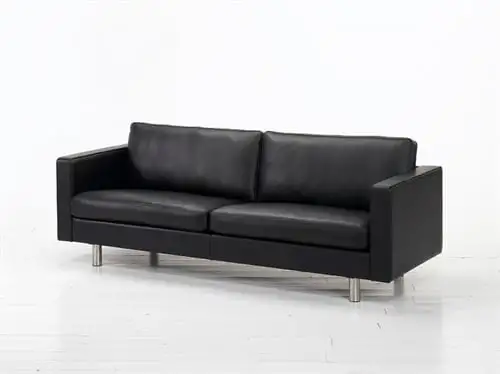 Mogens Hansen MH321 3-Personen-Sofa L: 218 cm – Premium-Leder / Schwarz