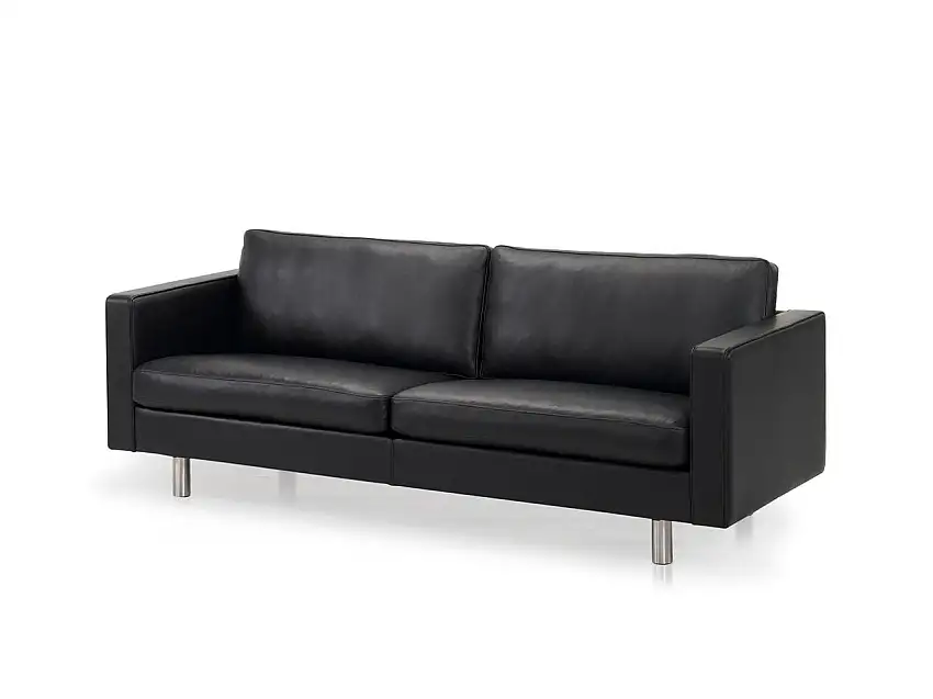 Mogens Hansen MH321 4-Sitzer-Sofa. L: 248 cm – Premium-Leder / Schwarz