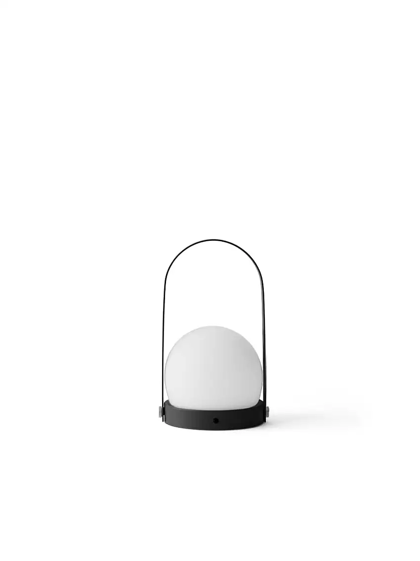 Audo Copenhagen Carrie LED-Lampe tragbar Ø: 13,5 cm – Schwarz