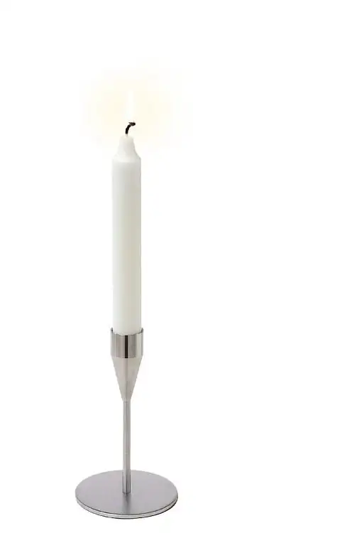 Piet Hein Venus Kerzenständer H: 21 cm - Silber