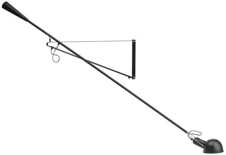 FLOS 265 Wandleuchte L: 205 cm - Schwarz