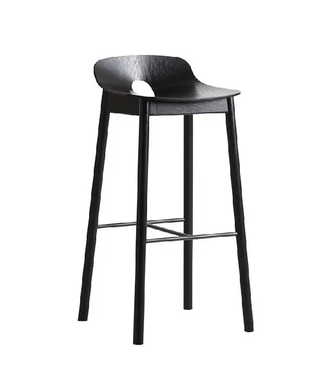 Woud Mono Barhocker SH: 75 cm - Sort