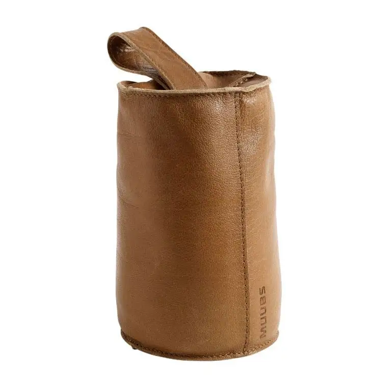 Muubs Türstopper Camou 3 kg 20 x 12 cm – Kamel/Büffelleder