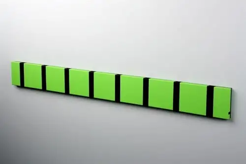 KNAX horizontaler 8 Garderobenständer L: 79,2 cm – Limette/Schwarz