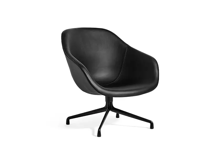 Hay AAL81 Sessel SH: 36 cm – Schwarzes Aluminium / Sierra SI1001