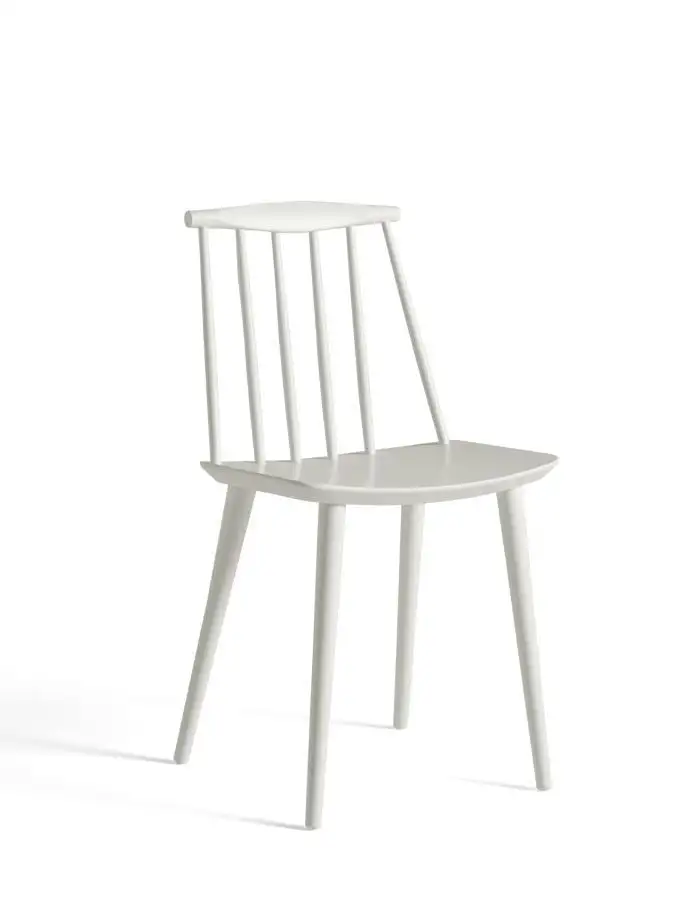 HAY J77 Esszimmerstuhl FDB SH: 44,5 cm – Weiß