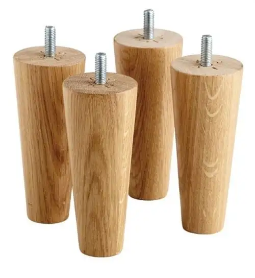 TEMPUR Design-Bein 4 Stück H: 12 cm – Eiche