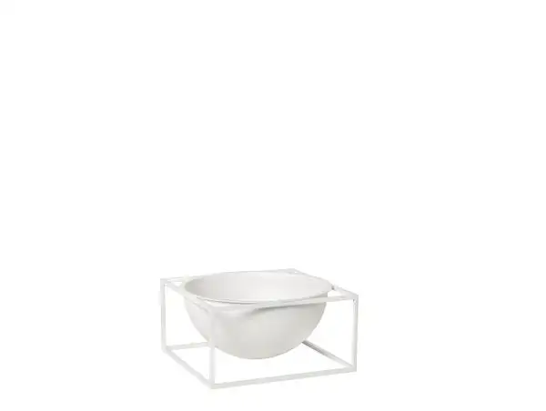 Audo Copenhagen Kubus Schüssel Mittelstück Groß Ø: 23 cm - Weiß